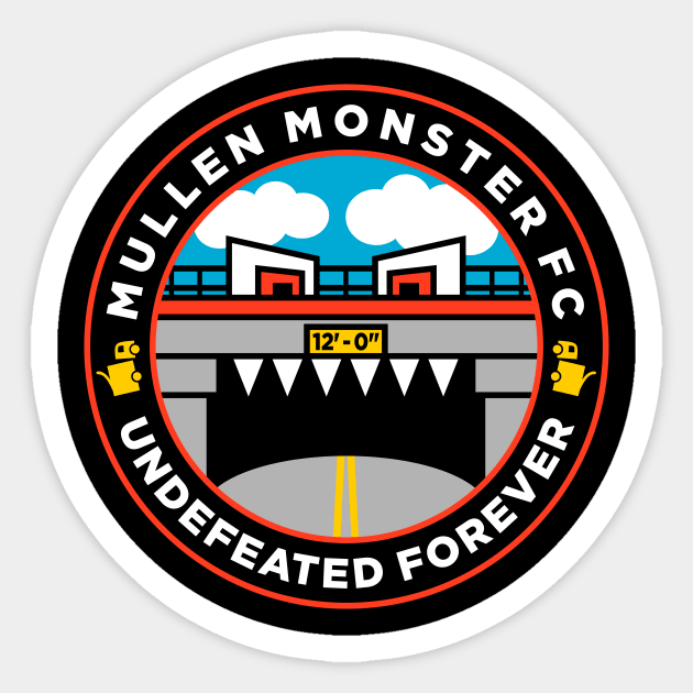 Mullen Monster FC Sticker by FlamingRhinoDesign